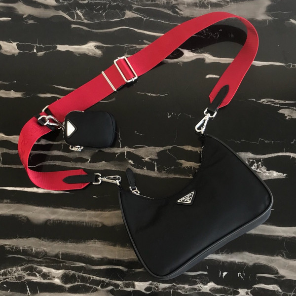 Pra*a nylon hobo bag