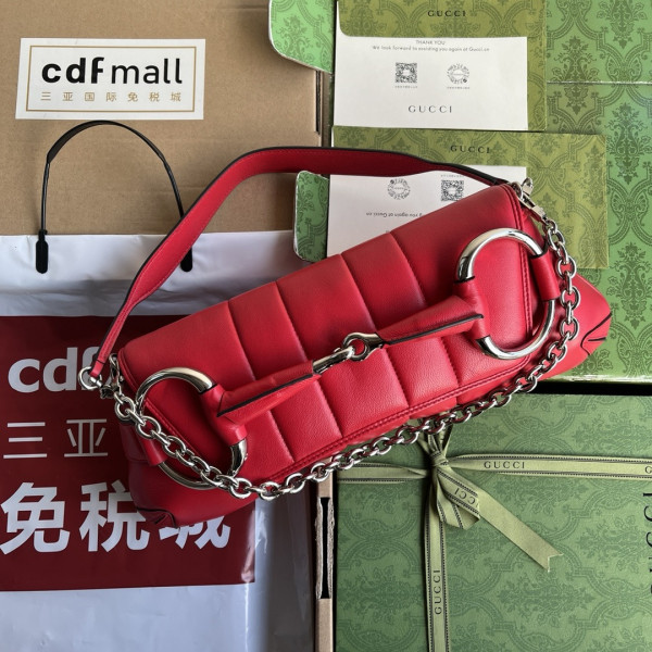 G*u*i horsebit chain big shoulder bag
