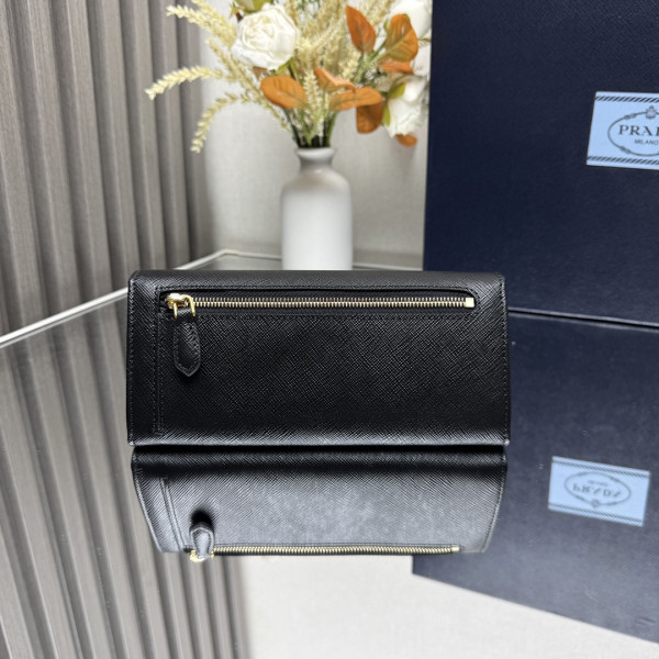 Pra*a large saffiano leather wallet